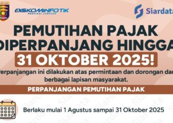 Lampung Perpanjang Pembebasan Pajak Kendaraan hingga 31 Oktober 2025, 3 Keringanan Bikin Penunggak Girang