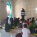 Murid SDN Karangbale 01 Brebes Belajar di Teras Masjid