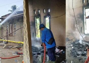 Jadi Tersangka Pembunuhan Penagih Kredit di Lampung, Warga Kesal Bakar Rumah Pelaku