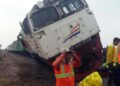 Kereta Argo Bromo Anggrek Terjatuh di Subang